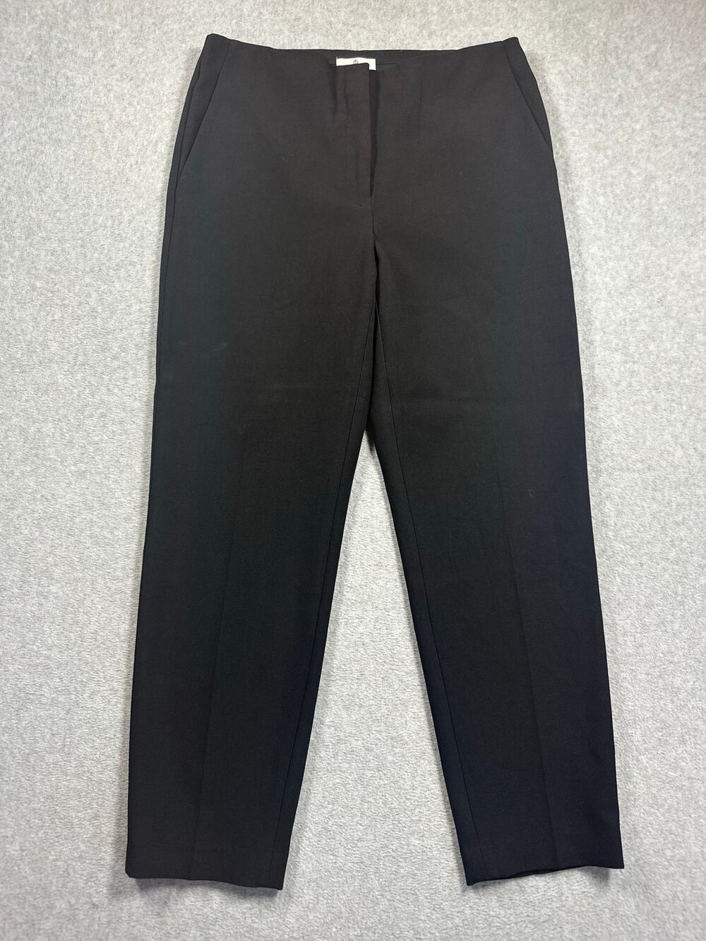 Babaton Aritzia Dress Pants Size 10 Black Flat-Front Mid Rise Straight Leg NWOT